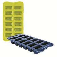 Set mit 2 Ibili-Eisformen, Silikon, 25 x 12 cm, blau/grün