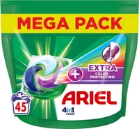 Ariel 4in1 PODS Waschmittel-Pods + zusätzlicher Farbschutz und Faserschutz – 45 Wäschen