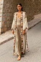 Kimono Strandkleid Bikini-Überwurf Strandponcho Strandtunika Bikini Cover Up