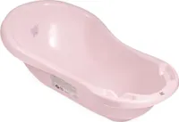 Babybadewanne klein 86 cm mit Abfluss - Rosa