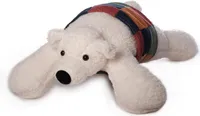 Inware 8657 - Schmusekissen Bär, weiß, 60 cm