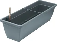 Geli Balkonkasten AQUA TOSCANA Anthrazit  60 cm mit Bewässerungssystem - Kunststoff