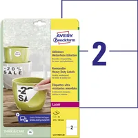 Avery Zweckform L4717REV-20 - Weiß - Rechteck - Dauerhaft - -20 - 80 °C - 210 mm - 148 mm