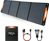 OSCAL PM200 Faltbares Solarpanel 200W Mobile Solaranlage für Powerstation Solarspeicher Solargenerator, IP65 Wasserdicht