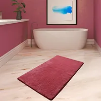 Bosdela Badezimmerteppich Set - 70x120 cmRose Pink