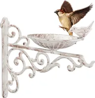 relaxdays Vogeltränke Gusseisen Wand