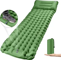 Isomatte Camping Ultraleicht Outdoor, Self-Inflating Camping Sleeping Mat with Foot Press Pump, Ultralight Sleeping Mat, Moisture-Resistant, Camping Mattress for Hiking, Travel, Beach