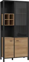 Vitrine Beistellschrank Wohnzimmerschrank Vitrinenschrank Schrank "Hialeah IV"