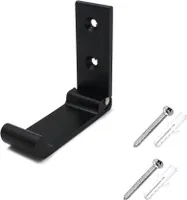 Handtuchhalter Haken, Garderobenhaken, Kleiderhaken, Wandhaken, Türhaken, Zusammenklappbarer Haken, Aluminiumlegierung, Schwarz