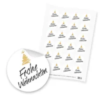 itenga 24x Sticker "Frohe Weihnachten" (Motiv 154)