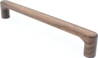 Möbelgriff BA 224mm, Holzgriff Nussbaum massiv, Schrankgriff