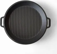 ROBARI Utschak Set mit Kasan 15 L  Grilldeckel aus Gusseisen
