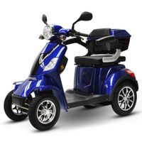 ECO ENGEL 510 Blau, 25 km/h E-Scooter Senioren Roller Seniorenmobil Elektromobil 4 Räder
