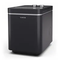 Klarstein IceCraft Eiswürfelmaschine - 12 kg/24 h, 6-Min.-Eiswürfel, 2 Größen, Automatische Reinigung, Eiswürfelbereiter für Küche & Bar, 150 W, Eiswürfelspender, Schwarz