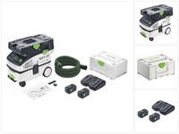 Festool CTLC MINI I-Basic Akku Absaugmobil 36 V ( 2x 18 V ) Staubkl. L + 2x Akku 5,0 Ah + Doppelladegerät + Systainer