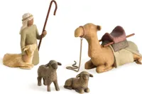 Willow Tree Figur Shepherd & Stable Animals, Hirte mit Herde 4tlg. 26105