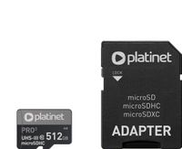 Platinet Secure Digital MicroSDXC-Karte 512 GB Klasse 10 UHS-III/U3 A2 (PMMSDX512UIII)
