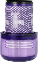 vhbw Staubsaugerfilter kompatibel mit Dyson V12 Slim, V12, V12 Detect Slim, V12 Detect Slim Absolute Staubsauger - HEPA-Filter Weiß Lila