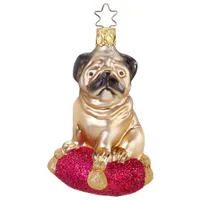 INGE-GLAS® Weihnachts-Hänger Fideler Mops