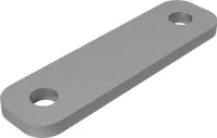 Klemmplatte Montageplatte für Bügelschrauben M10 verzinkt SUPROD, LW 71 mm