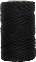 Sznurek bawełniany czarny 2mm 100g 50m