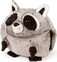 NOXXIEZ - Kuscheltier - Waschbär (mit Muff-Funktion) Plüschtier Stofftier Schmusetier