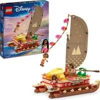LEGO ǀ Disney Vaianas Abenteuerfloß, Bau- und Spielset zum Darstellen von Geschichten und Rollenspielen, Schiffsspielzeug, Geschenk zum Film mit Figuren der Charaktere für Kinder ab 6 Jahren 43270