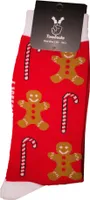 TwoSocks Weihnachtssocken Lebkuchen lustige Socken für Damen & Herren witzige Strümpfe als Geschenk, Baumwolle Einheitsgröße
