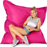 Green Bean Indoor Sitzsack "Square" 140x180cm mit 380 Liter EPS Perlen Füllung - für Kinder & Erwachsene - Pink