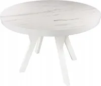 Marmor Weißer runder Klapptisch 100/200 cm