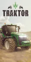 Ręcznik plażowy zielony traktor