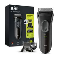 Braun 3000BT Shave&Style Series 3 - Elektrorasierer - schwarz/grau