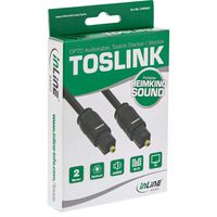 InLine® Basic OPTO Audiokabel, Toslink Stecker / Stecker, 2m
