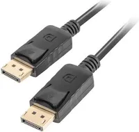 Kabel, Lanberg Display Port M/M Kabel 1m 4K, schwarz