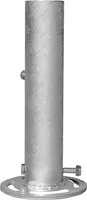Platten Sonnenschirm Ständer 109x109 cm Schaft verzinktes Standrohr ø 60 mm, Länge 305 mm
