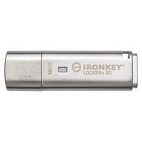 Kingston USB-Stick IronKey Locker+ - USB 3.2 Gen 1 (3.1 Gen 1) - 16 GB - Silber