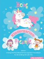 Meine Kindergarten-Freunde Einhorn Kindergartenfreundebuch Erinnerungsalbum Freundebuch für den Kindergarten oder Kita