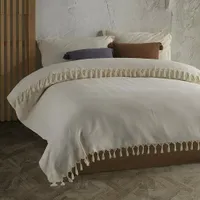 Tagesdecke XXL "Tulum Throw " - Bettüberwurf | Wohndecke | ® BOHORIA  Natural Baumwolle