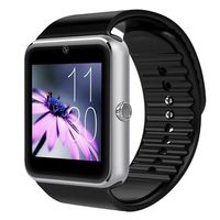 Smartwatch Bluetooth Armband Uhr für iOS iPhone Android + Kamera SIM Handy GT08 Silber