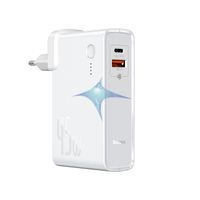 Baseus GaN Quick Charge 3.0 2 in 1 Schnelllade-Powerbank + Ladegerät A + C 10000mAh 45W Netzteil Ersatz Akku für Smartphones Laptop Notebook