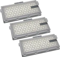 vhbw 3x Staubsaugerfilter Ersatz für Miele 5996880, 9616280, 7226170, 5996882, 5996881, 7226150, 9616110 für Staubsauger - HEPA Abluft-Filter Weiß