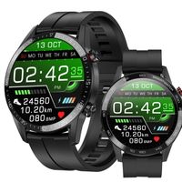 Neue L13 Smart Uhr Männer IP68 Wasserdichte EKG PPG Bluetooth Anruf Blutdruck Herz Rate Fitness Tracker Sport Smartwatch - Schwarz