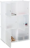 relaxdays Regalsystem mit 6 Türen