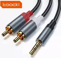 AUX Klinke Kabel 3,5mm Stecker Chinchkabel Audio Splitter Klinkenkabel Cinch RCA