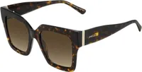 Jimmy Choo Edna-s-086-ha Damen-sonnenbrille Braun,Schwarz  Mann Braun,Schwarz One Size