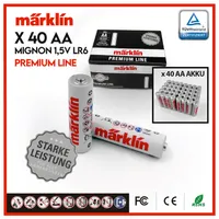 Batterien AA Set 40 Stück Super Alkaline Mignon 1,5V LR06
