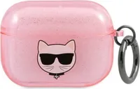Karl Lagerfeld KLA3UCHGP Glitter Choupette Case pre Apple AirPods 3, ružové