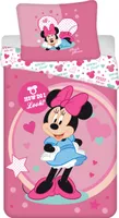 JERRY FABRICS Pościel w zestawie Minnie Sweet like me micro Poliester - mikrofibra, 140/200, 70/90 cm