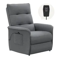 FLEXISPOT Elektrisch Relaxsessel Verstellbarer TV Sessel Fernsehsessel mit liegefunktion 105° -155° verstellbare Rückenlehne Relax Sessel (Dunkelgrau)