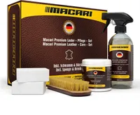 Lederpflege Set für Sofa Auto Schuhe. Lederreiniger & Lederfett/Creme Schuhputzsets, Lederreparatur Set & Reinigungsset für Couch Kunstleder & Auto Innenraum Pflege